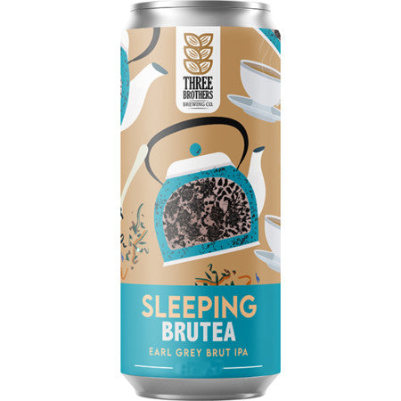 Three Brothers Brewing 'Sleeping Brutea' Earl Grey Brut IPA 440ml, 5.5%