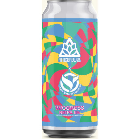 Attic Brew Co. x Totally Natural Solutions, 'Progress' NEIPA, 440ml, 6%