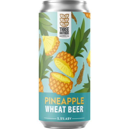 Three Brothers Brewing Pineapple Wheat Beer 440ml, 5.9%