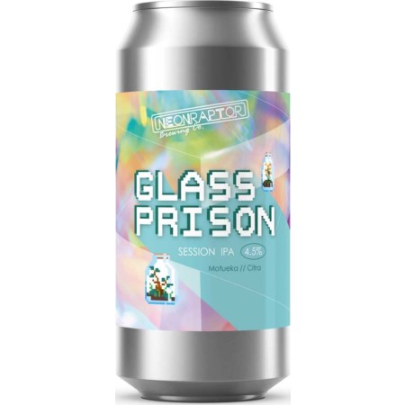 Neon Raptor Brewing Co., 'Glass Prison', Session IPA (Motueka & Citra), 440ml, 4.5%