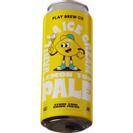 Play Brew Co, Lemon Top Pale, Milkshake Pale Ale, 440ml, 3.4%