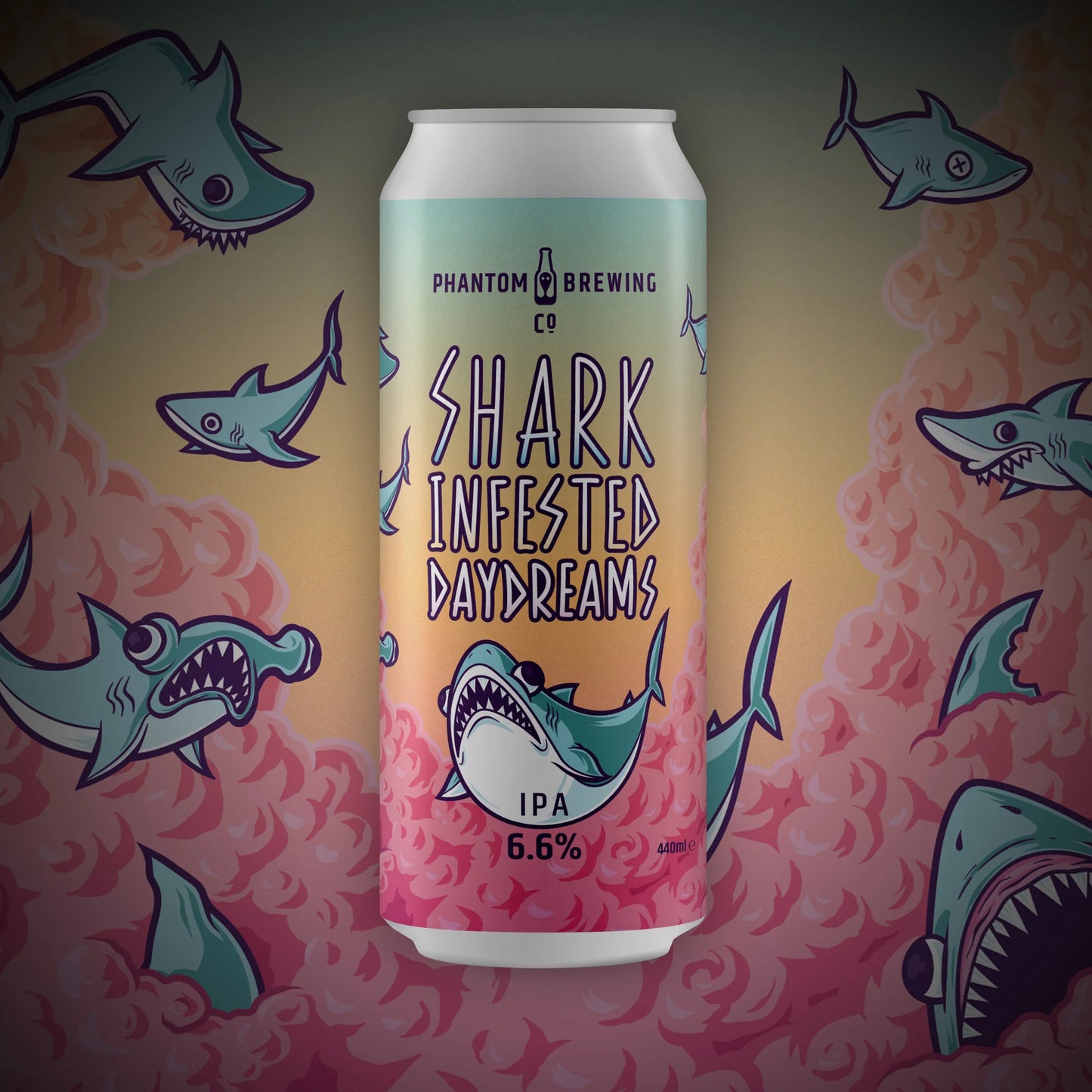 Phantom Brewing Co, Shark Infested Daydreams, Hazy NEIPA, 440ml, 6.6%